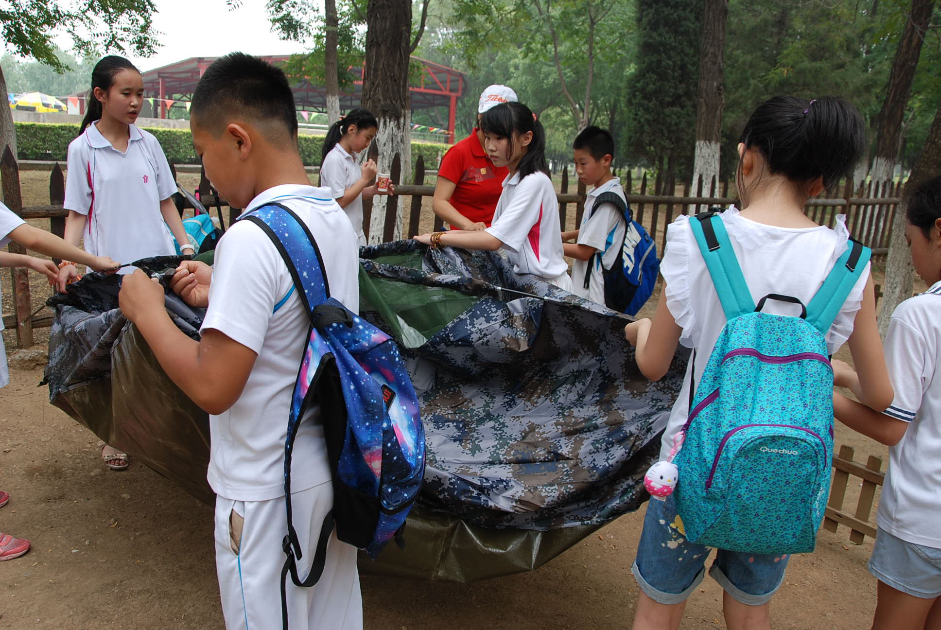 青龙湖定向猎狐——野外生存,搭帐篷体验